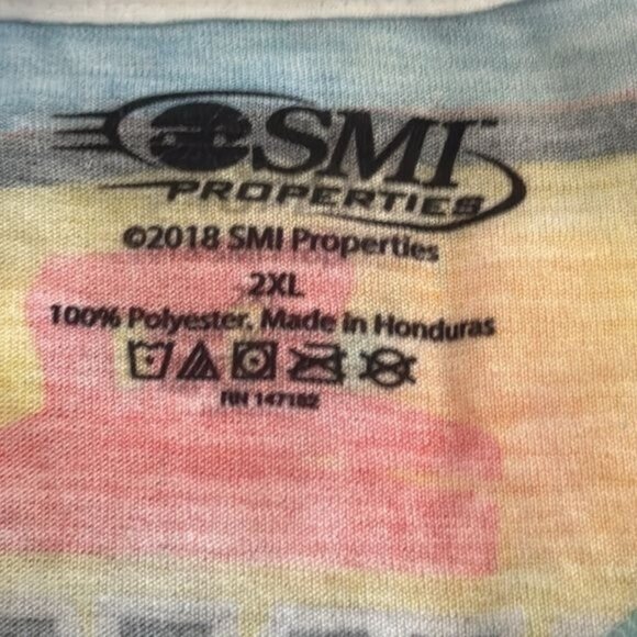 Las Vegas Motor Speedway Racing T-Shirt 2XL SMI Properties 100% Polyester - Picture 2 of 4